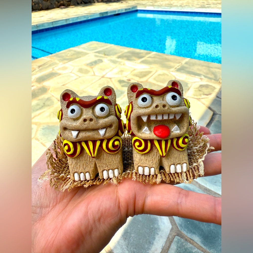“Guardian of the House - Protection & Good Fortune” Mini Shisa Okinawan Figurine